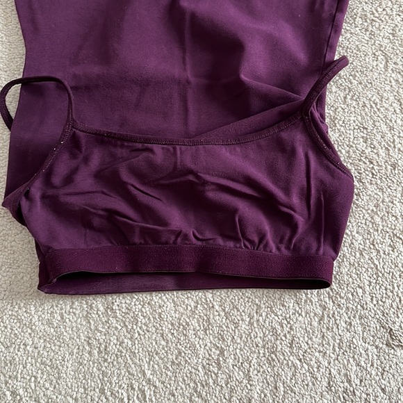 Express Plum Cami. Size XS. Fully lined shelf area. Adjustable straps. - Picture 5 of 6